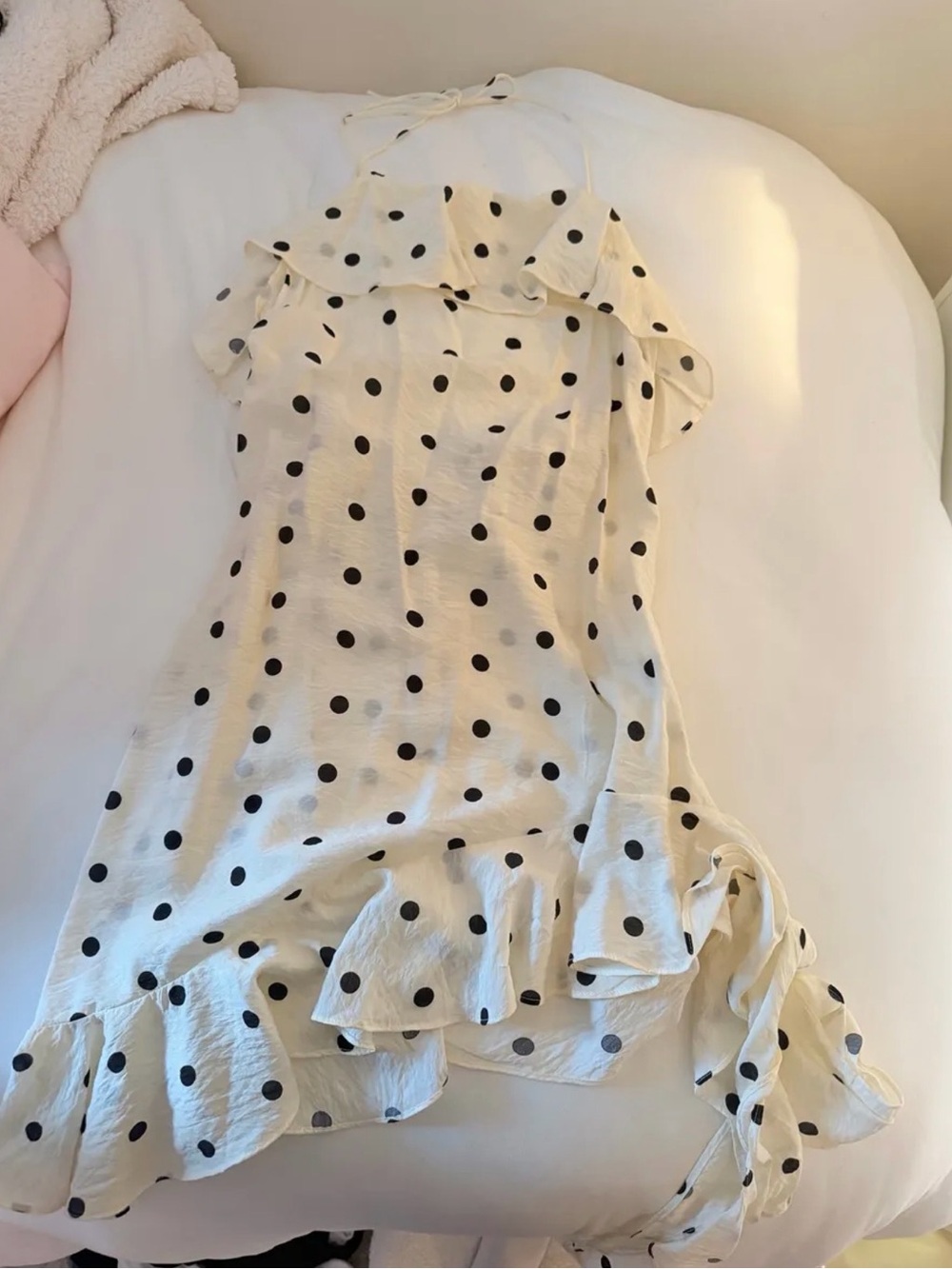 Polka dot mini dress
